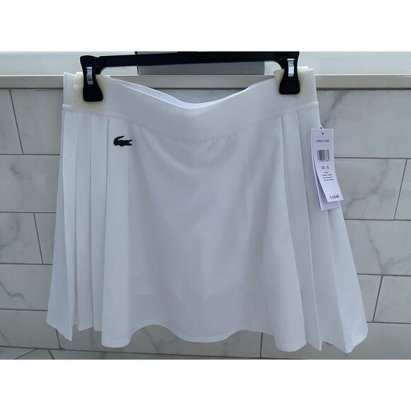 Lacoste Sport Skirt Wht Sz 8/40 NWT - Picture 10 of 10